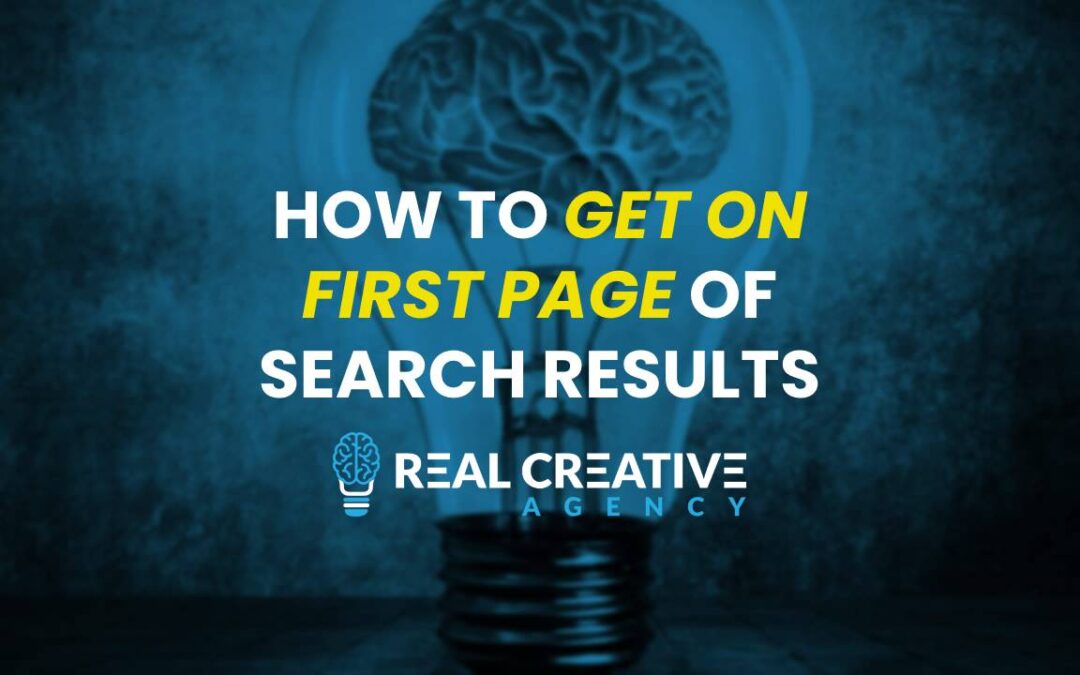 How To Get On First Page Of Search Results