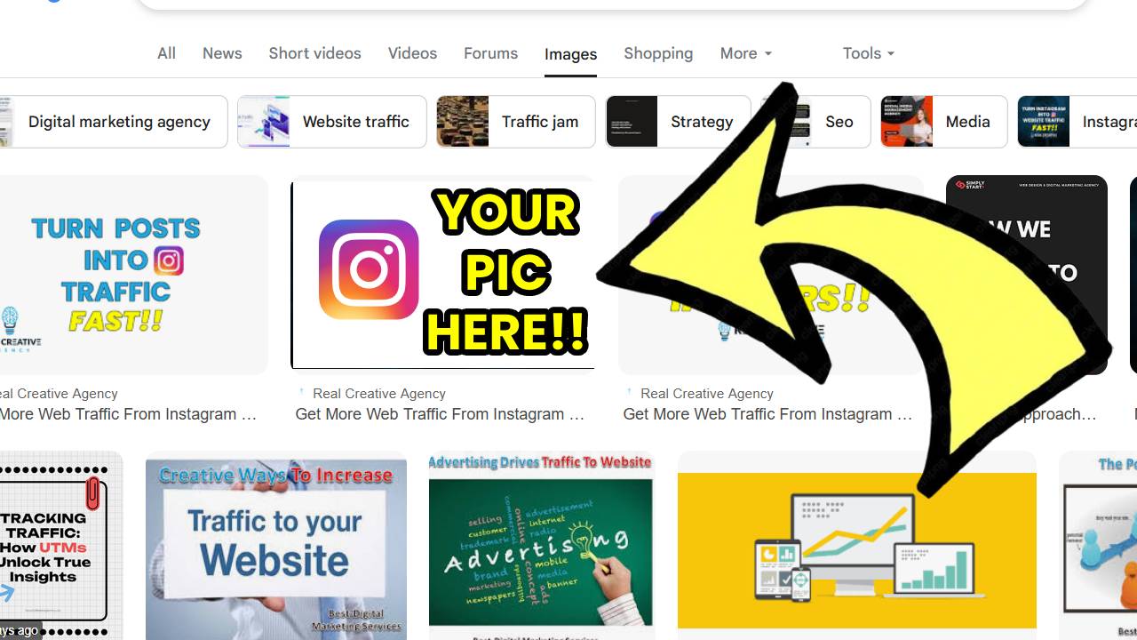 How To get Instagram pictures into Google searches